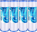 10" x 2.5" Pleated Sediment Water Filter Cartridge Replacement Any 10 inch RO Unit, Compatible with R50, Dupont WFPFC3002, Whirlpool WHKF-WHPL, GE FXWPC, Hydronix SPC-25-1050, Watts FM-50-975 4PACK