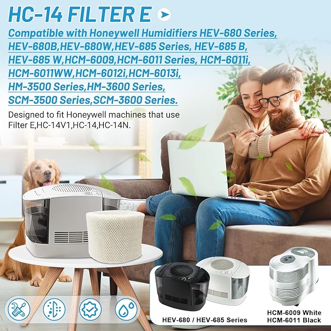 Lemige 3 Pack HC14 Filter E Compatible with HC-14 Series HC-14V1 HC-14 HC-14N, Models HCM-6009 HCM-6011 HEV680 HEV685 Series