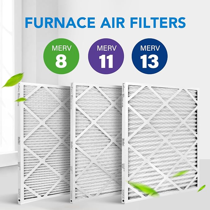 LotFancy 20x30x1 Air Filter MERV 13 6-Pack, Electrostatic Pleated HVAC Furnace - Image 8