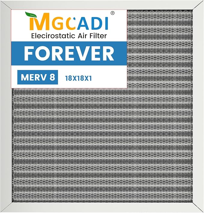 18x18x1 HVAC Furnace Air Filter, Lasts a Lifetime, the Last HVAC Filter You by MGCADI