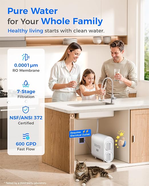 Waterdrop G2P600 Reverse Osmosis System, TDS Reduction, 7 Stage Water Filtration - Image 2
