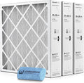 Honeywell 20x20x4 Air Filter Replacement MERV 11, FC100A1011 Pleated HVAC AC Furnace Filters with Wholesalehome Cleaning Cloth, 3-Pack (Actual Size: 19.94 x 19.75 x 4.38 Inches)