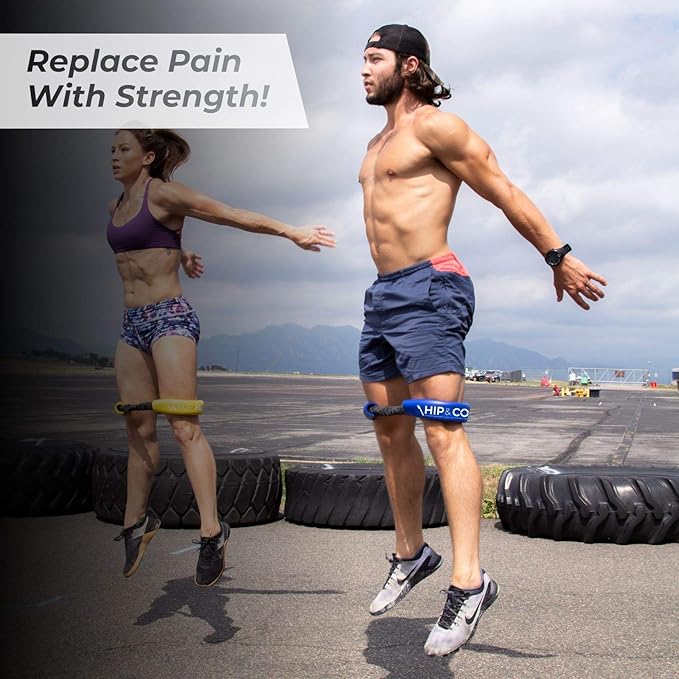 Crossover Symmetry Hip & Core System - Loop Resistance Home Workout Bands to Stretch and Strengthen Legs, Butt, HIPS, Thighs and Glutes, Includes Online Exercise & Training Guide-FlexoryFit