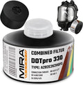 MIRA Safety - DotPro 330 - Industrial Grade Gas Mask Filter | A2 B2 E2 K2 HG P3 by MIRASafety