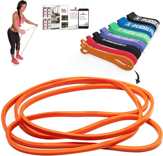 Rubberbanditz Pull Up Assist Resistance Bands Heavy Duty Loop Exercise Workout Bands for Powerlifting, Mobility, and Stretching-FlexoryFit