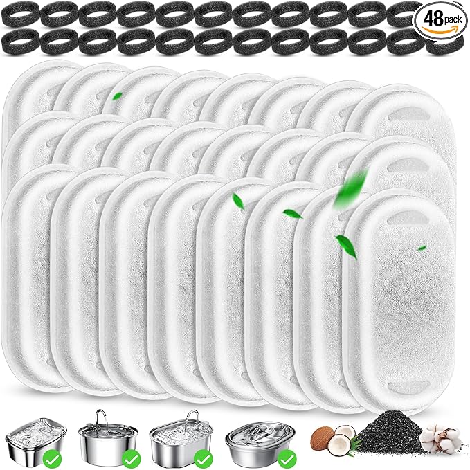 Cat Water Fountain Filters Replacement by Beyolike