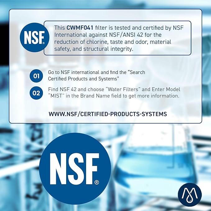 Mist ADQ36006101 Refrigerator Water Filter Replacement for LG LT700P, ADQ36006102, Kenmore 469690, Fridge LFX25978SB – NSF 42 Certified – 3 Pack