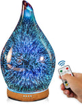Porseme 280ml Essential Oil Diffuser,Aroma Ultrasonic Humidifier with Remote Control,BPA Free,Auto Shut-Off,Timer Setting