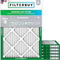 Filterbuy 14x16x1 Air Filter MERV 8 Essential Dust & Allergy Defense, by Filterbuy
