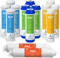 Express Water – 2 Year Reverse Osmosis System Replacement Set –, Carbon GAC, ACB, PAC, Sediment SED – 10 inch Size Water