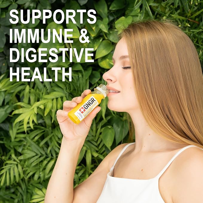 '+GNGR Liver Cleanse Shot, Cold-Pressed Ginger Shot with Milk Thistle, Dandelion Root, Turmeric Root, Immunity Shot for all natural Liver Support, Detox, Immunity, Digestion, Cleanse (2 Oz, Pack of 12)-FlexoryFit