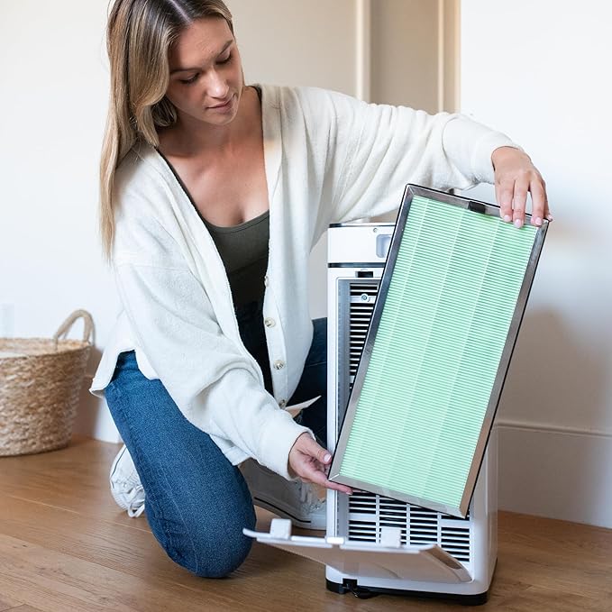 Medify Air MA-40 Genuine Replacement Filter | for Allergens, Wildfire Smoke, Dust, Odors, Pollen, Pet Dander | 3 in 1 with Pre-filter, H14 HEPA, and Activated Carbon | Removal to 0.1 Microns | 1-Pack