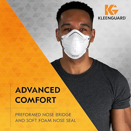 Kleenguard™ 3300 Series N95 Particulate Respirator (54625), RA3315 Molded Cup Style, NIOSH-Approved, Regular Fit, White (20 Respirators/Box)-FlexoryFit