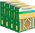 Filterbuy 24x25x5 Air Filter MERV 11 (MPR 1200) Allergen Defense Replacement (4-Pack), Pleated HVAC AC Furnace Filters for Carrier FILXXCAR0024, Maytag, and More (Actual Size: 23.63 x 24.69 x 4.25)