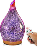 Porseme 280ml Essential Oil Diffuser,Aroma Ultrasonic Humidifier with Remote Control,BPA Free, Auto Shut-Off,Timer Setting