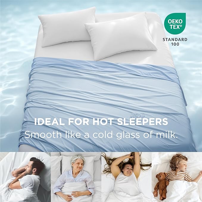 Bedsure Summer Cooling Blanket King Size for Hot Sleepers with Sports Mesh Design, Arc-Chill Q-Max 0.4 Lightweight Breathable Ice Cold Blanket for Night Sweats, 108 x 90 Inches, Mesh Blue