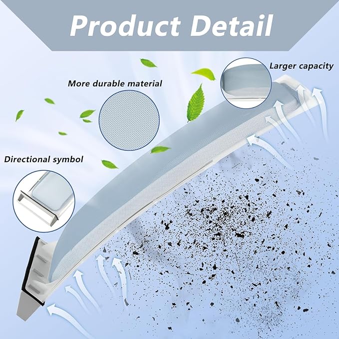 JESE 339392 339392V Dryer Lint Filter Case Screen Replacement Parts Compatible with Whirl.pool, Ken.more - Repalce 337133, 337448, 337451, 337488, 338405, 346671, 338406, 339391, 341030, 341429