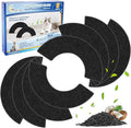 8-Pack Carbon Filters for Litter-Robot 4, Litter Box Filters Replacement Accessories, Activated Carbon Eliminate Odor, Controls Moisture on Pet's Body and Keep Home Fresh