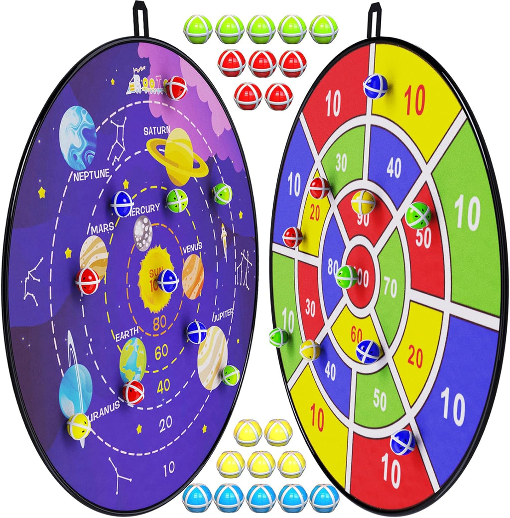 BooTaa 29" Large Dart Board for Kids, Kids Dart Board with Sticky Balls, Boys Toys, Indoor/Sport Outdoor Fun Party Play Game Toys, Birthday Gifts for 3 4 5 6 7 8 9 10 11 12 Year Old Boys Girls