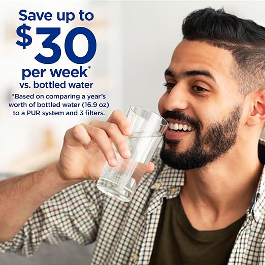 PUR PLUS Vertical Faucet Mount Water Filtration System, Lead-Reducing Filter - Image 4