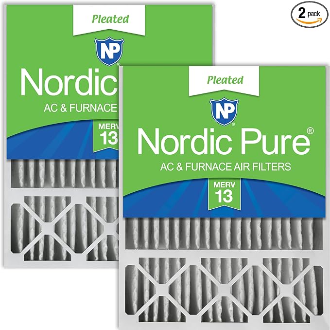 Nordic Pure 20x25x5 Lennox X6673 X6675 Replacement MERV 13 Air Filters 2 Pack by NordicPure