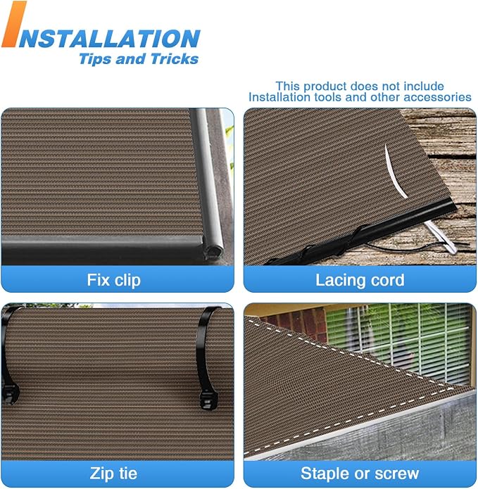 TANG Sun Shade Fabric Roll 8'x95' Shade Cloth - Image 5