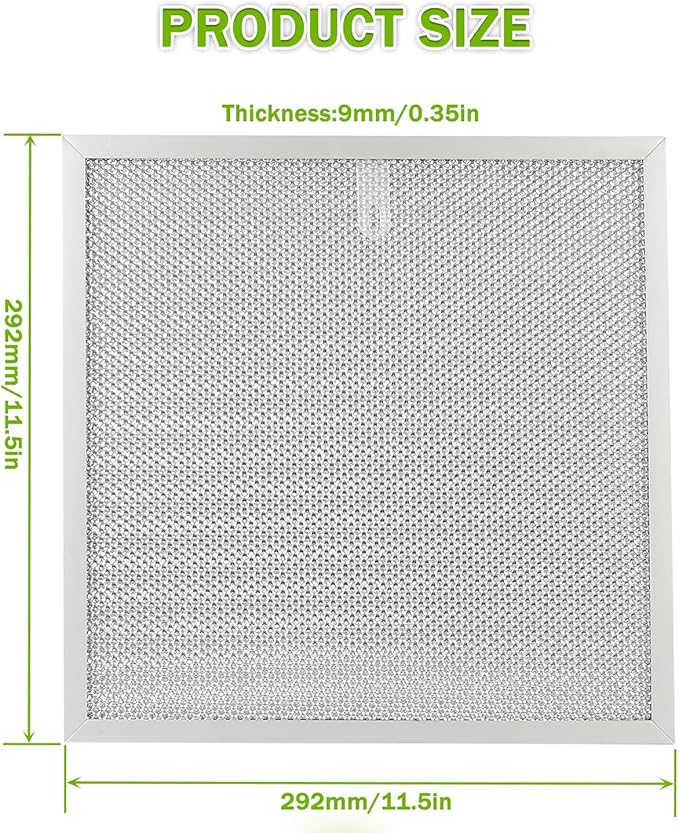S99010467 99010467 Range hood filter Replacement 5 Layer Aluminum Mesh Hood Grease Filter Fit for Broan Range Hood Filter BXT1 &Nutone AR1 series(3 Pack)