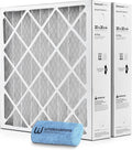 Honeywell 20x20x4 Air Filter Replacement MERV 11, FC100A1011 Pleated HVAC AC Furnace Filters with Wholesalehome Cleaning Cloth, 2-Pack (Actual Size: 19.94 x 19.75 x 4.38 Inches)