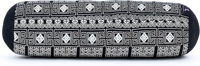 Leewadee Small Yoga Bolster – Shape-Retaining Cervical Neck Roll, Tube Pillow for Comfortable Reading, Kapok Filling, 22 x 6 x 6 inches-FlexoryFit