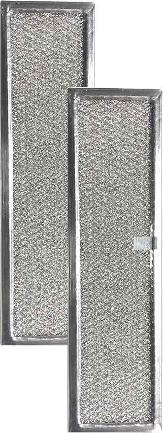 Air Filter Factory 4 x 12 x 0.09 Inches Downdraft Range Hood Aluminum Mesh Grease 12-Layer Vent Filter 2-Pack