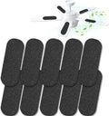 JUIN 10 Packs Ceiling Fan Filters: Universal Fan Filters for Ceiling Fan Blades Strong Adhesive Ceiling Fan Filters for Blades Ceiling Fan Air Filters for Home Office Common Household Contaminants