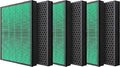 6 Packs Nispira True HEPA Carbon Filter Replacement Compatible with Coway Airmega Max2 400S 400 Air Purifier. 10.88" x 1.75" x 14.25".