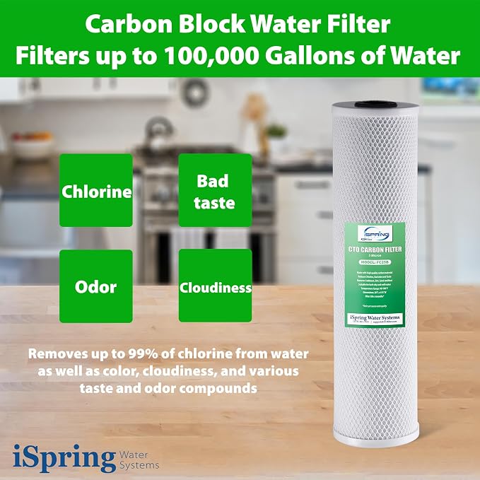 iSpring F3WGB32BKDS 4.5” x 20” 3-Stage Whole House Water Filter Replacement Pack - Image 5
