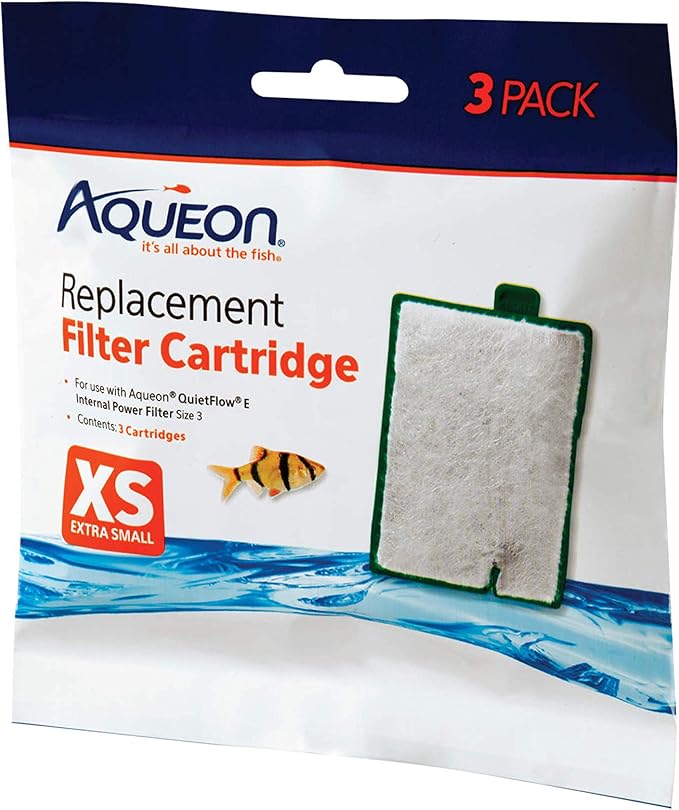 Aqueon Aquarium Fish Tank Replacement Filter Cartridges Extra Small - 3 pack
