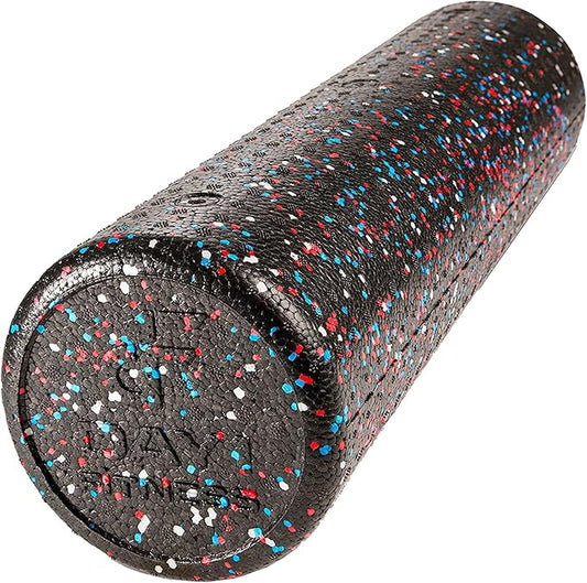 High-Density Round Foam Rollers - 4 Size and 8 Color Options - Massage Rollers for Stretching, Deep Tissue and Myofascial Release-FlexoryFit