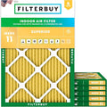 Filterbuy 16x22x1 Air Filter MERV 11 Superior Pet & Allergy Defense, by Filterbuy