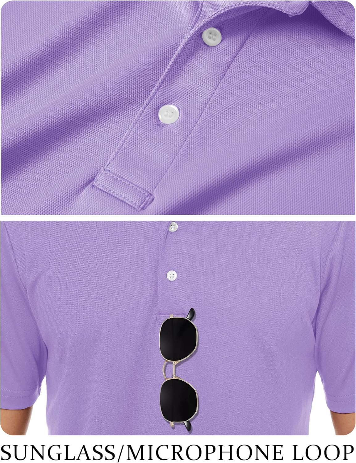 TACVASEN Mens Golf Shirt Dry Fit Mens Polo Shirts Short Sleeve Performance Golf Polos for Men with Collar Work Shirts