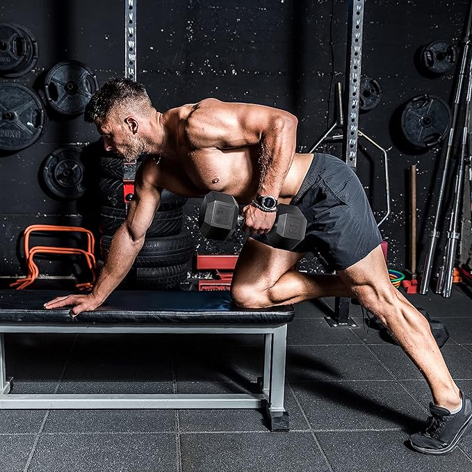 WF Athletic Supply 200Lb Dumbbell Set, 10-30Lb Dumbbell Set with Two-Tier Storage Rack for Muscle Toning, Strength Building & Weight Loss - Multiple Choices Available-FlexoryFit