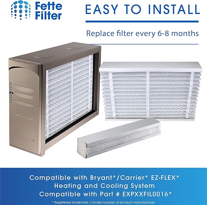 Fette Filter - Humidifier Filter replacement Compatible with Bryant/Carrier EXPXXFIL0016 - Pack of 1