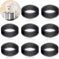 Tuanse 8 Pieces Cat Pet Water Fountain Filters Replacement Round Filter Foam for Pet Cat Drink Water Sponge Filter Replacement for 2. 5 L/84 oz 2. 2 L/ 74 oz Stainless Steel Dog Fountain