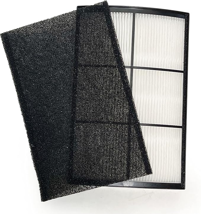 Nispira PECOMFIL Breeze Filter Replacement For Purezone Breeze Tabletop Air Purifier PECOMPAP 2-in-1 True HEPA Activated Carbon 1 Pack