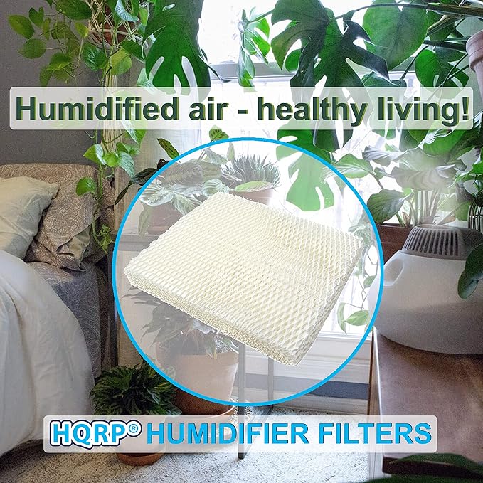 HQRP 2-Pack Wick Filter Compatible with Vornado MD1-0034 Replacement EV100, EV200, EVDC300, EVDC500, Evap2, Evap40 Evaporative Humidifiers