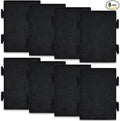 8 Pack Replacement Air Filters for Microwave Oven, Premium Activated Charcoal Air Filters Compatible with Whirlpool Over The Range Microwaves YKMLS311, YWML55011, WML75011