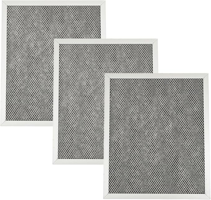 97007696 97005687 Range Hood Filter Replacement Charcoal Carbon Filter Mesh Hood Grease Filter Fit for Broan Nutone 41F(3 Pack)