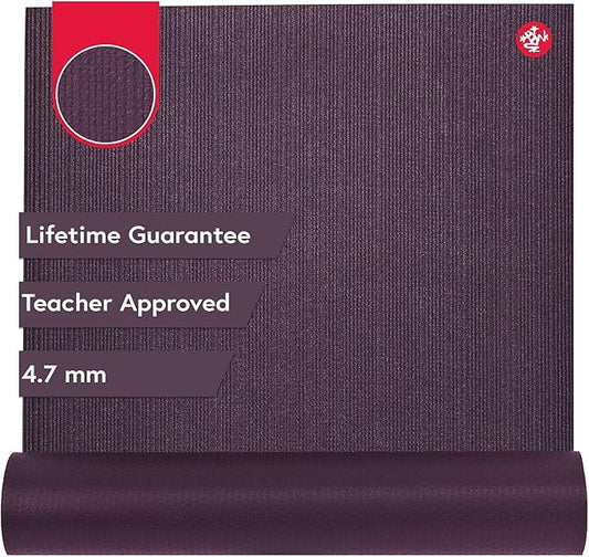 Manduka PROlite Yoga Mat 71" - 4.7mm | Lifetime Durability | Hygienic Construction | Teacher Approved | 71 x 24 inches-FlexoryFit