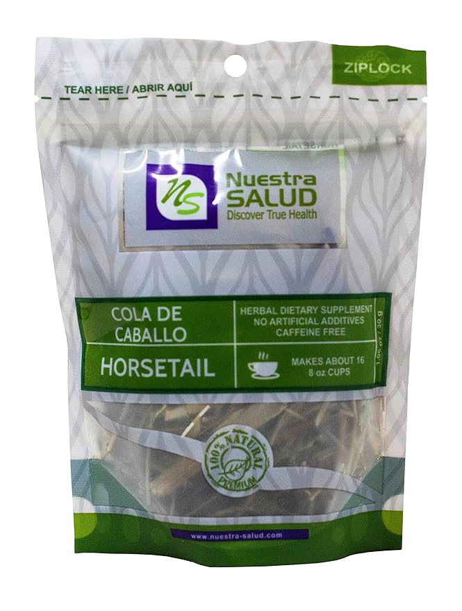 Horsetail Tea Cola de Caballo Hierba Herbal Tea Zip-Lock Bag (30g) 1.06oz- 100% Natural and Caffeine Free Detox-FlexoryFit