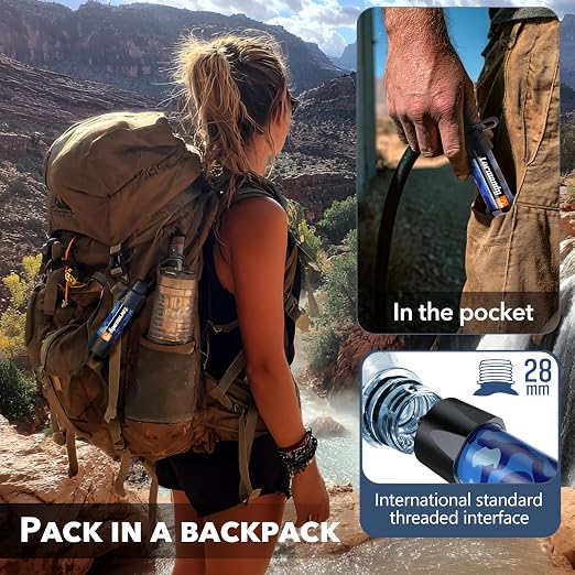 Straw Water Filter, Portable Water Filtration System Water Purifier, Personal - Image 3