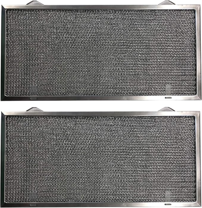 Filter Everything 2-Pack Aluminum Range Hood Filter – Compatible with GE WB13X5001 – 8-3/4 x 18-1/8 x 3/8 – 2PTLS 2TSLS Configuration – OEM Standard Fit