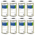 Pentair Pentek ECP5-BB Big Blue Sediment Water Filter, 10-Inch, Whole House Heavy Duty Pleated Cellulose Polyester Replacement Cartridge, 10" x 4.5", White End-Cap, 5 Micron, Pack of 8