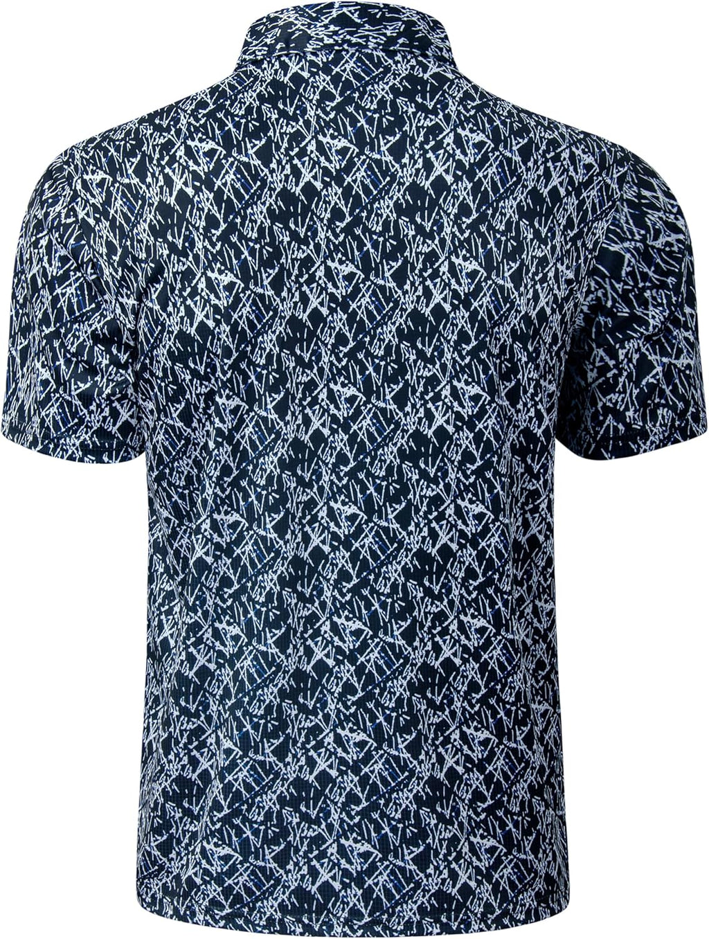 TAPULCO Mens Quick Dry Polo Shirts Camouflage Pattern Performance Athletic Lightweight Breathable Casual Golf Tshirts